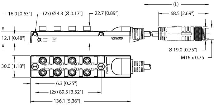 NS-E-TURCK-TB-8M8M-4-0.3/BSM 19